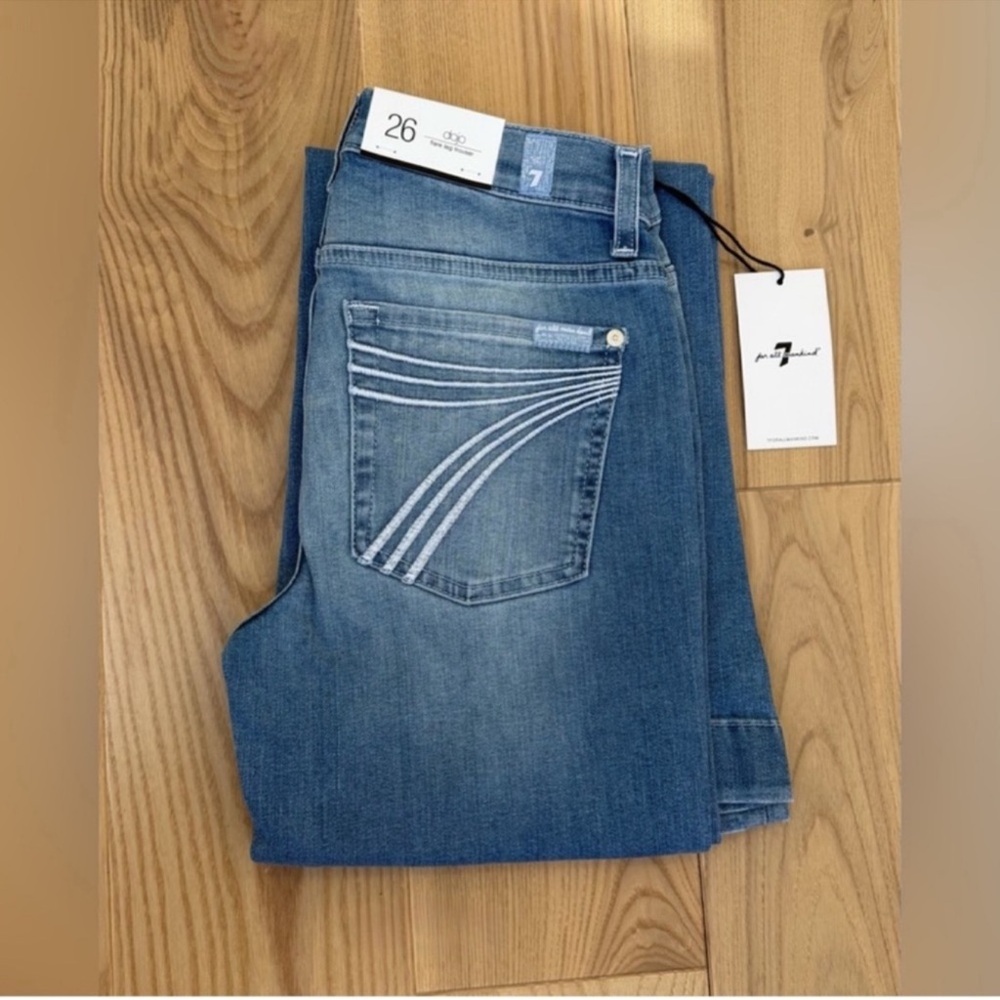 7 For All Mankind Dojo Original Jeans Women's Flare Leg Trousers NWT Size 26